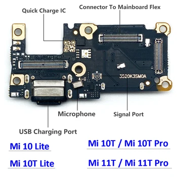 חדש טעינת USB יציאת מיקרופון לשקע העגינה Plug מחבר לוח להגמיש Xiaomi Mi 9 סה 10T 10 Lite 10T 11T Pro טעינה מהירה